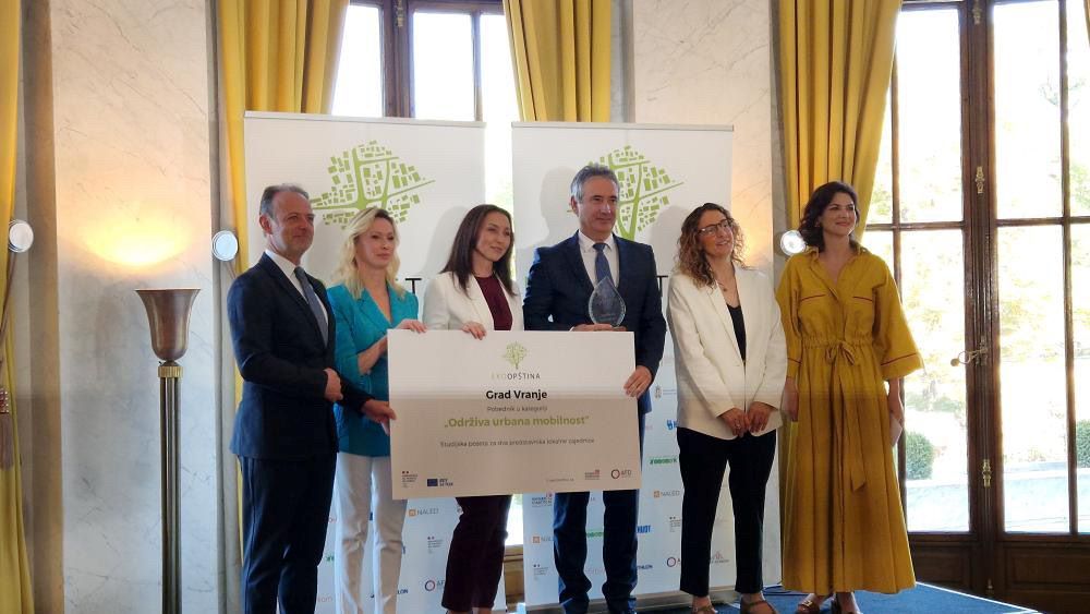Nagrada u oblasti održive urbane mobilnosti pripala gradu Vranju