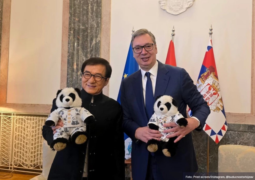 Predsednik Vučić dočekao holivudskog glumca i novog ambasadora EXPO 2027 Džekija Čena