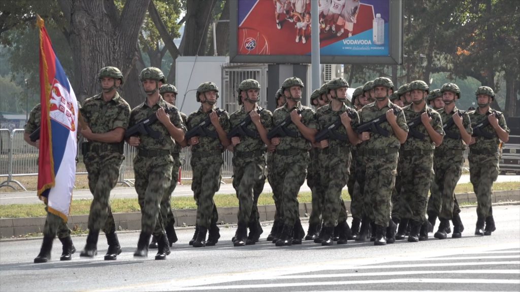 Uvežbavanje vojne parade „Snaga jedinstva“