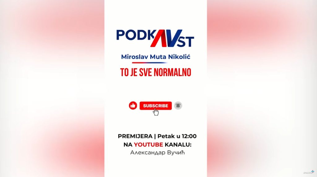 Predsednik Vučić pokrenuo podkast „podkAVst“: Prvi gost Miroslav Muta Nikolić